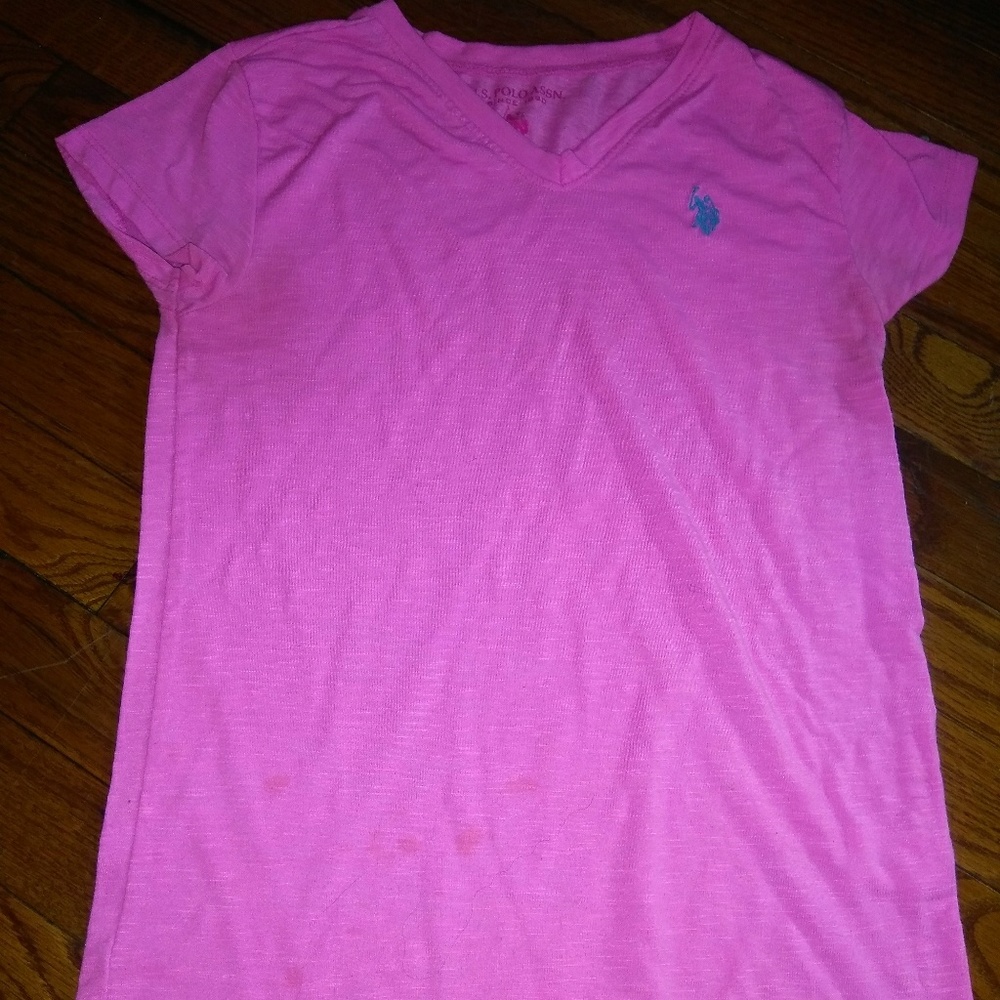 U.S. POLO ASSN. pink neon t-shirt